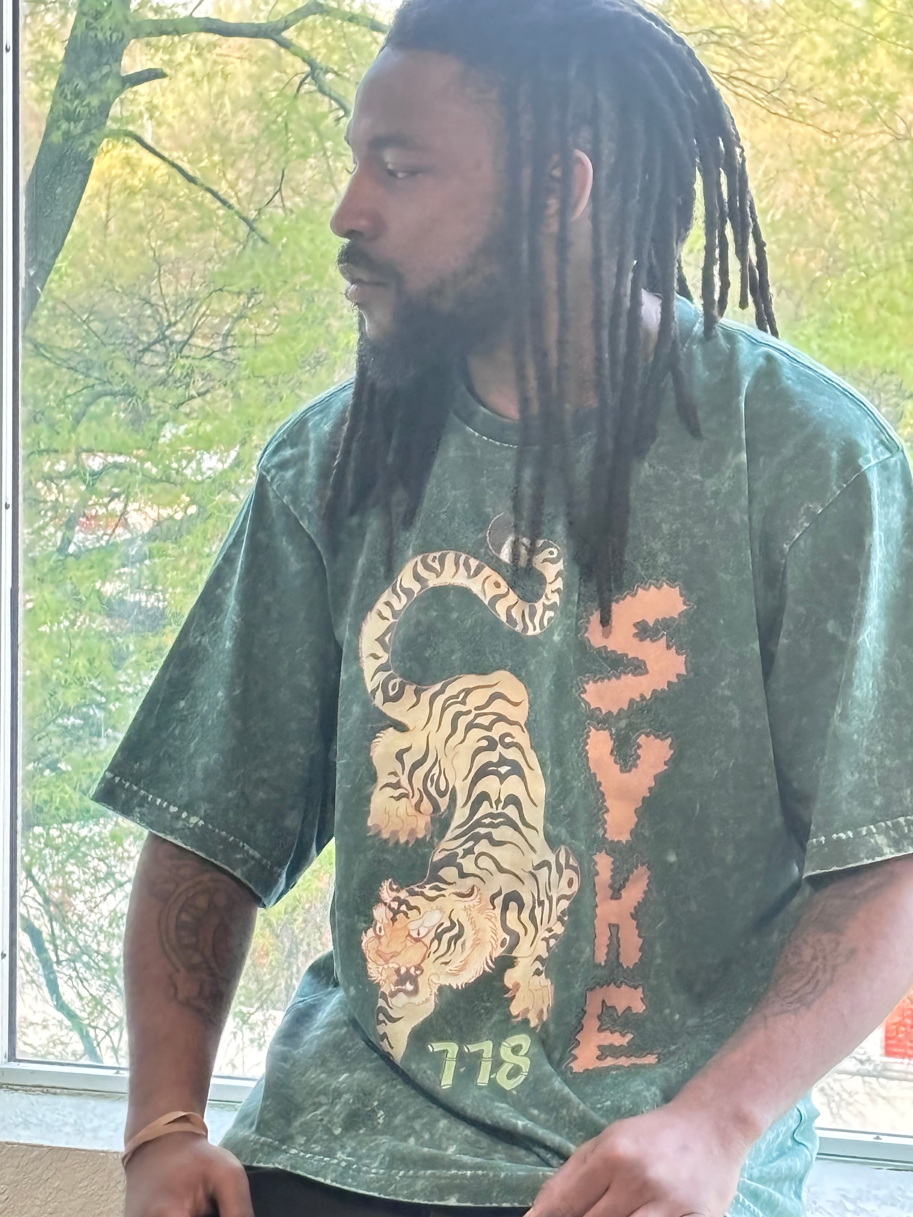 Prideful tiger acid wash